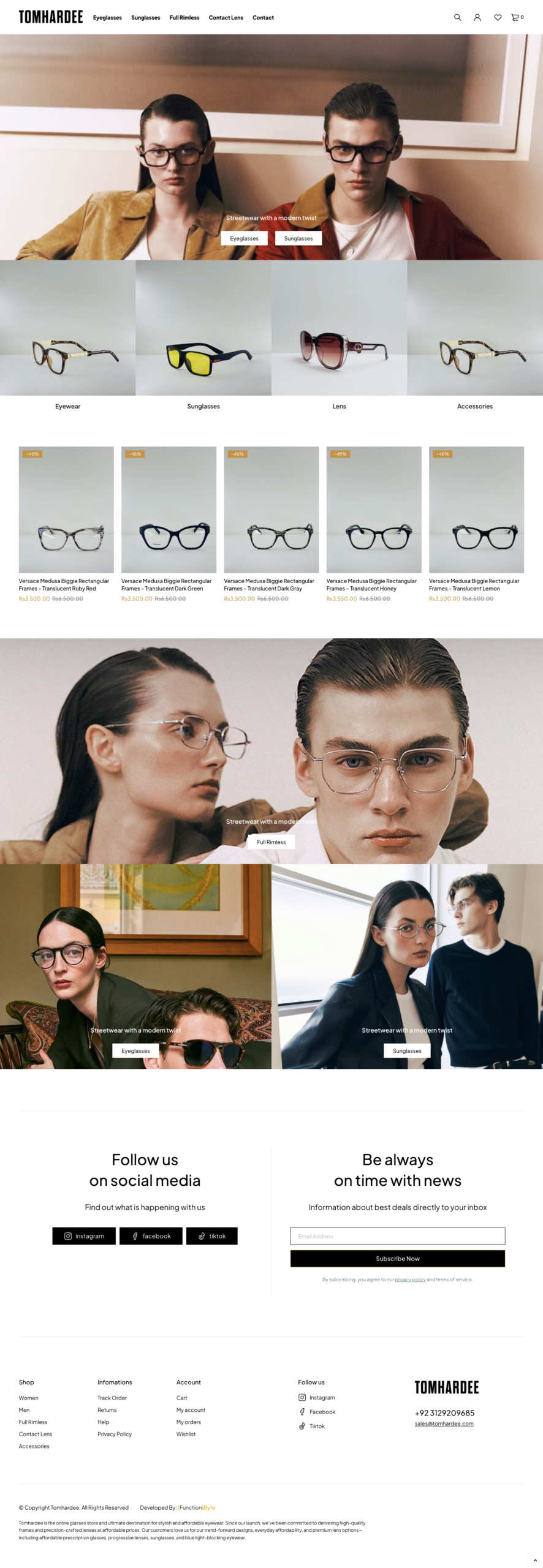 Tomhardee – Eyewear & Contact Lens Online Store